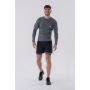 Active Long-Sleeve Grey férfi hosszú ujjú póló - NEBBIA XXL