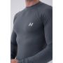 Active Long-Sleeve Grey férfi hosszú ujjú póló - NEBBIA XXL