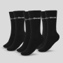 3/4 Socks 3Pack Black zokni - GymBeam M