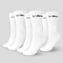 3/4 Socks 3Pack White zokni - GymBeam M