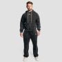 Aura Washed kapucnis pulóver Black - GymBeam L