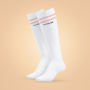 Knee High Socks magasszárú zokni White - BeastPink M