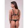 Mesh Me Triangle Black sportmelltartó - NEBBIA S