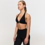 Fierce Halter Sports Bra Black - GymBeam XL