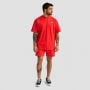 Limitless Oversized póló Hot Red - GymBeam S