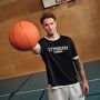 Varsity oversized póló Black - GymBeam XXXL