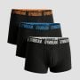 FIT Trunks férfi boxeralsó 3Pack Black - GymBeam XXXL