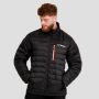 Puffer férfi kabát Black/Orange - GymBeam L