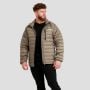Puffer férfi kabát Vetiver/Black - GymBeam XXL