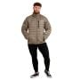 Puffer férfi kabát Vetiver/Black - GymBeam XXL