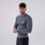 Active Long-Sleeve Grey férfi hosszú ujjú póló - NEBBIA XXL