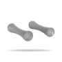 Neoprén súlyzó 2 x 1 kg - GymBeam világos szürke