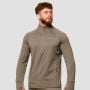 Pulse 1/2 Zip futófelső Vetiver - GymBeam XXL
