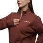 Agile 1/2 Zip női pulóver Root - GymBeam XL