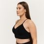 Sculpt varrásmentes sportmelltartó Black - GymBeam S