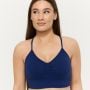 Sculpt varrásmentes sportmelltartó Navy - GymBeam M
