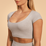 Sense Cropped női póló Grey - BeastPink M