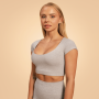 Sense Cropped női póló Grey - BeastPink M