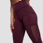 Mesh Panel női leggings Eggplant - GymBeam S