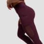 Mesh Panel női leggings Eggplant - GymBeam S