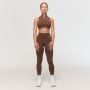 Women‘s Fierce Seamless Leggings Brown - GymBeam XXL