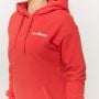 Limitless Longline női kapucnis pulóver Hot Red - GymBeam XXL