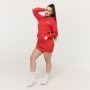 Limitless Longline női kapucnis pulóver Hot Red - GymBeam XXL