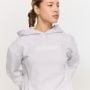 Varsity női kapucnis pulóver Grey - GymBeam XXL