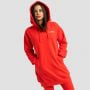 Limitless Longline női kapucnis pulóver Hot Red - GymBeam L