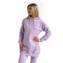 Limitless Longline női kapucnis pulóver Lavender - GymBeam L