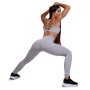 FIT női leggings Mist Grey - GymBeam S