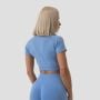 FLO női Crop Top Blue - GymBeam L