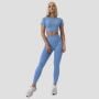FLO női Crop Top Blue - GymBeam L