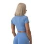 FLO női Crop Top Blue - GymBeam L