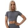FLO női Crop Top Grey - GymBeam L