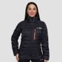 Puffer női kabát Black/Orange - GymBeam S