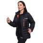 Puffer női kabát Black/Orange - GymBeam S