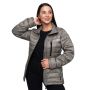 Puffer női kabát Vetiver/Black - GymBeam XL