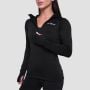 Pulse 1/2 Zip női futófelső Black - GymBeam M