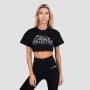 Thrive női Cropped póló Black - GymBeam S
