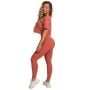 Limitless magas derekú női leggings Cinnamon - GymBeam S