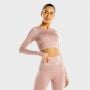 Marl Seamless Rose Gold Crop Top - SQUATWOLF S