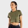 Flux khaki női crop top - SQUATWOLF M