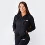 Zipper Hoodie Black női pulóver - GymBeam M