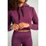 Essential Cropped Plum női kapucnis pulóver - STRIX S
