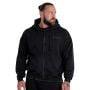 Washed Zip kapucnis pulóver Black - STRIX XXL