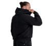 Washed Zip kapucnis pulóver Black - STRIX XXL