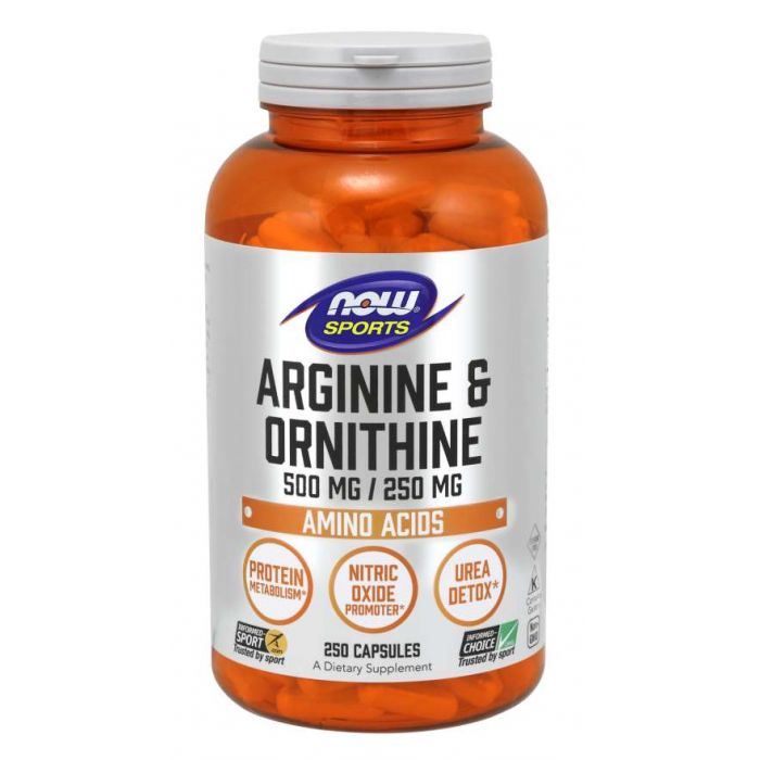 Arginin & Ornitin - NOW Foods 250 kapsz.