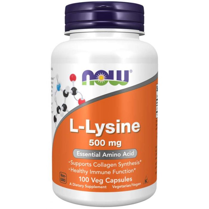 L-Lysine 500 mg Veg Caps. - NOW Foods