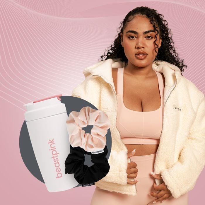 Bliss női kapucnis dzseki Ivory - BeastPink S
